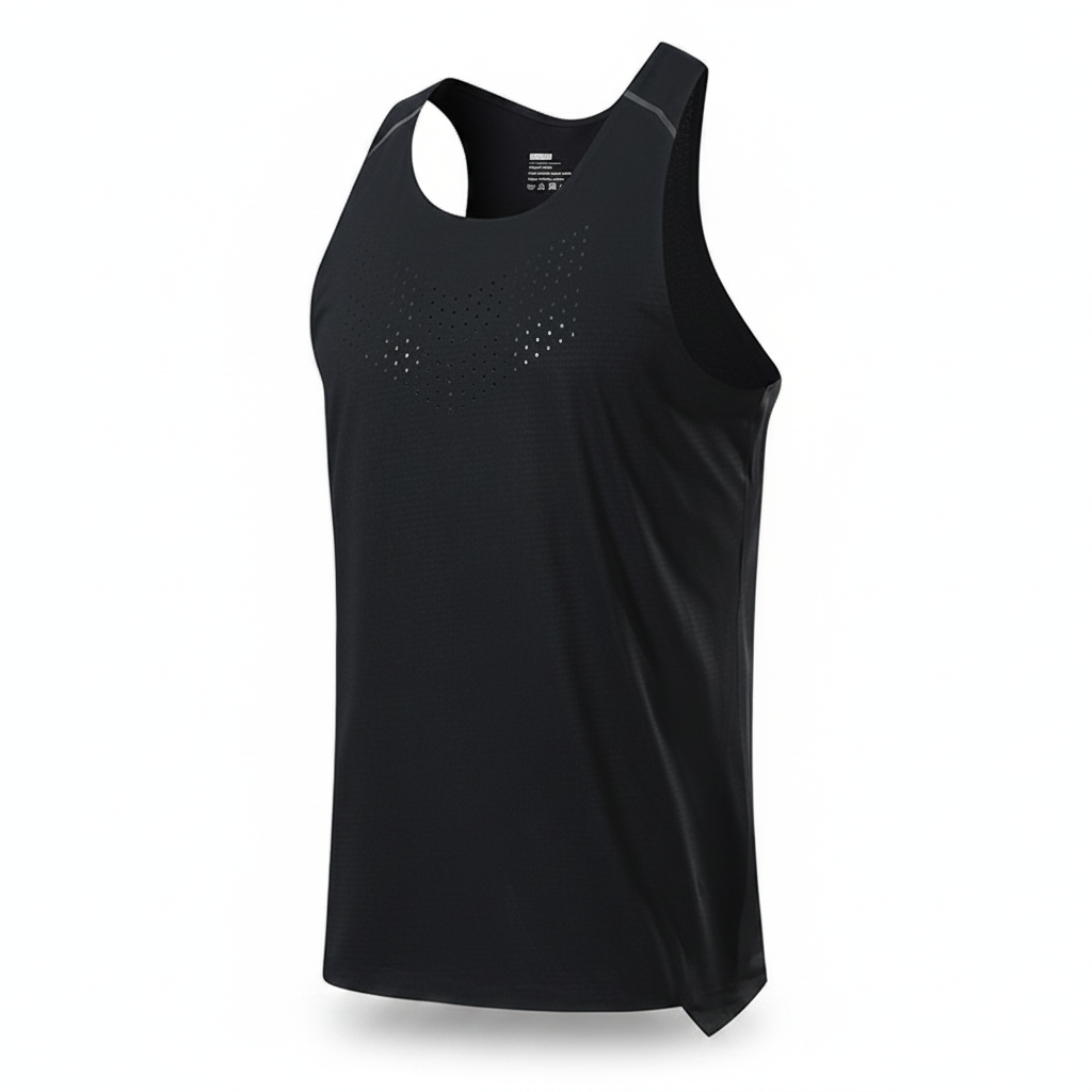 Vest negra fondo blanco